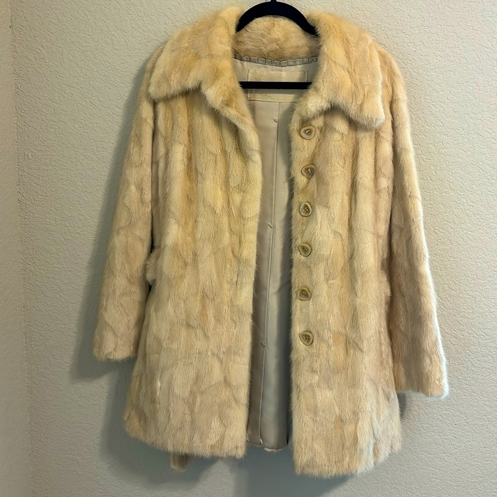 Szor Diener Fur Coat in Tan